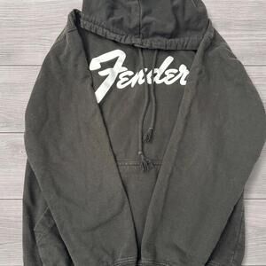 Fender Black Pullover Hoodie - Size Youth Small